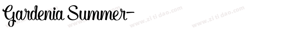 Gardenia Summer字体转换
